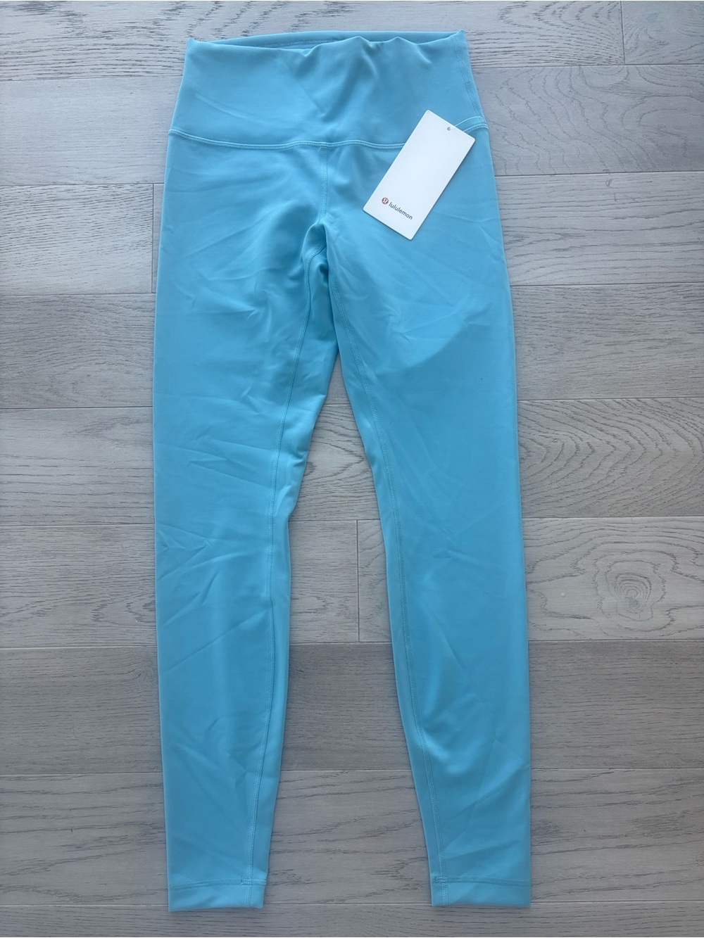 Lululemon Wunder Train High Rise Tight 28” Washed Blue Size 8 New - Picture 2 of 5